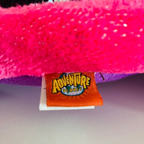 Pink and purple plush sea turtle with sequin back - Picture 4 of 5